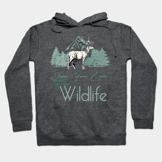 Show your love for wildlife Hoodie by TeeText